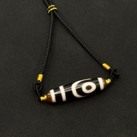 Two-Eyed Dzi Bead Necklace(如意二眼天珠项链)