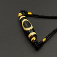 Heaven& Earth Pattern Dzi Bead Necklace(天地天珠)