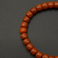 Four-eyed Dzi bead Southred Agate Bracelet (四眼天珠柿子红南红手串)