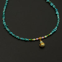 Turquoise Necklace(原矿绿松石随型项链)