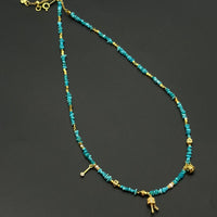 Turquoise Necklace (原矿绿松石随型项链)