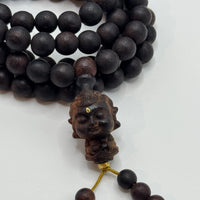 108 Rosewood prayer beads & Akasagarbha Bodhisattva& Lacquer Bead (降真香108颗& 虚空藏菩萨&大漆珠)