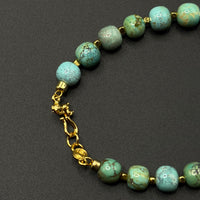 Turquoise & Agarwood Bracelet (原矿绿松石沉香手链)