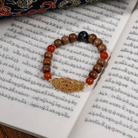 White Sandalwood Five Emperors Money Bracelet