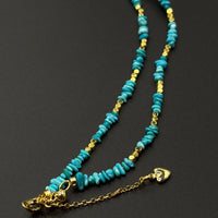 Turquoise Necklace (原矿绿松石随型项链)