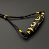 Three-Eye Dzi Bead Necklace (熊猫三眼天珠)