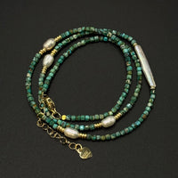 Natural Turquoise & Pearl Bracelet