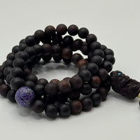 108 Rosewood prayer beads &Green Tara & Lacquer Bead (降真香108颗&绿度母&大漆珠)