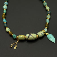 Turquoise Necklace(原矿绿松石枣珠项链)