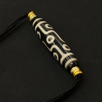 Nine-eye Dzi Bead Necklace (折线九眼天珠)
