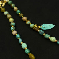 Turquoise Necklace(原矿绿松石枣珠项链)
