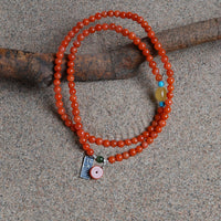 SouthRed Agate Three Circle Bracelet