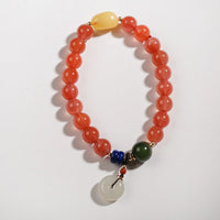 Agate & Amber Bracelet