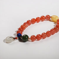Agate & Amber Bracelet