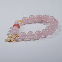Rose Quartz Four-Leaf Clover Bracelet
