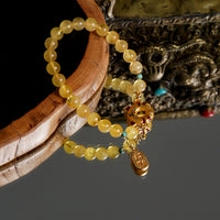 Amber Tiger Bracelet