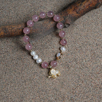 Strawberry Quartz pearl Bracelet