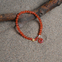 Agate safety buckle bracelet