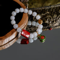 Hetian Jade Cinnabar Bracelet