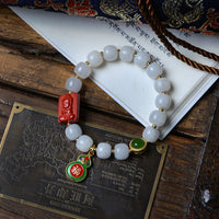 Hetian Jade Cinnabar Bracelet