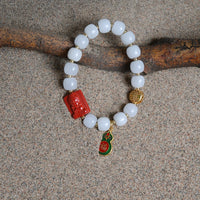Hetian Jade Cinnabar Bracelet
