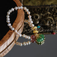 Pearl Safety Lock Bracelet