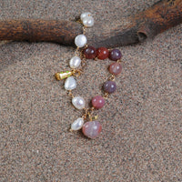 Pearl Salt Source Ice Cream Pendant Bracelet
