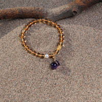 Yellow Rutilated Quartz Bracelet