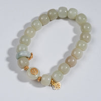 Hetian jade running ring bracelet