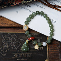 Hetian jade Buddha bracelet