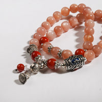 Double Circle SunStone Calabash Bracelet