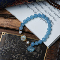 Aquamarine Shell Bracelet