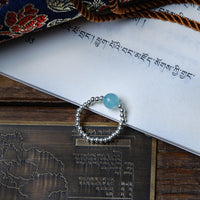 Aquamarine Silver Ring