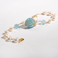 Aquamarine Pearl Bracelet - BTSAN PO