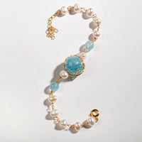 Aquamarine Pearl Bracelet - BTSAN PO