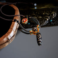 Aristocrat Dzi-bead Necklace