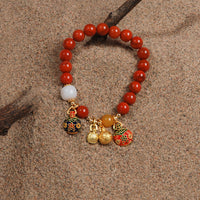 South Red Gold Swallowing Beast Bracelet
