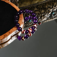 Amethyst Tiger's Tooth Bracelet
