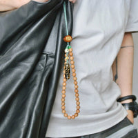 Agarwood Nine Eyes Dzi Bead Pendant