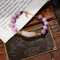 Kunzite Hetian Jade Bracelet