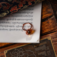Blue Amber Ring