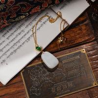 Hetian jade necklace
