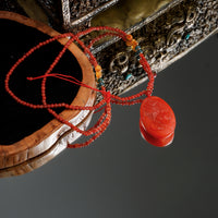 Saffron Flower Sweater Chain Necklace