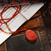 Saffron Flower Sweater Chain Necklace