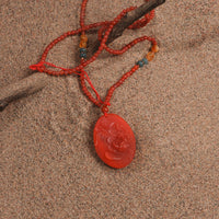 Saffron Flower Sweater Chain Necklace