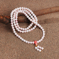 Pink Shell Four-Loop Bracelet