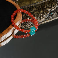 South red agate & Amazonite Bracelet