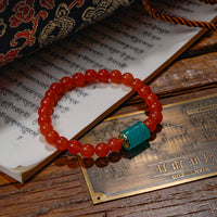 South red agate & Amazonite Bracelet
