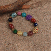 Purple Mica Multi-Precious Bracelet
