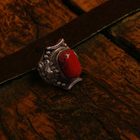 SouthRed Agate Tibetan Ring